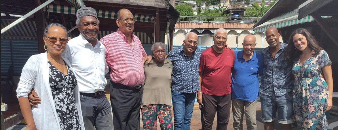 Photo de groupe — entretiens en Martinique, février 2025