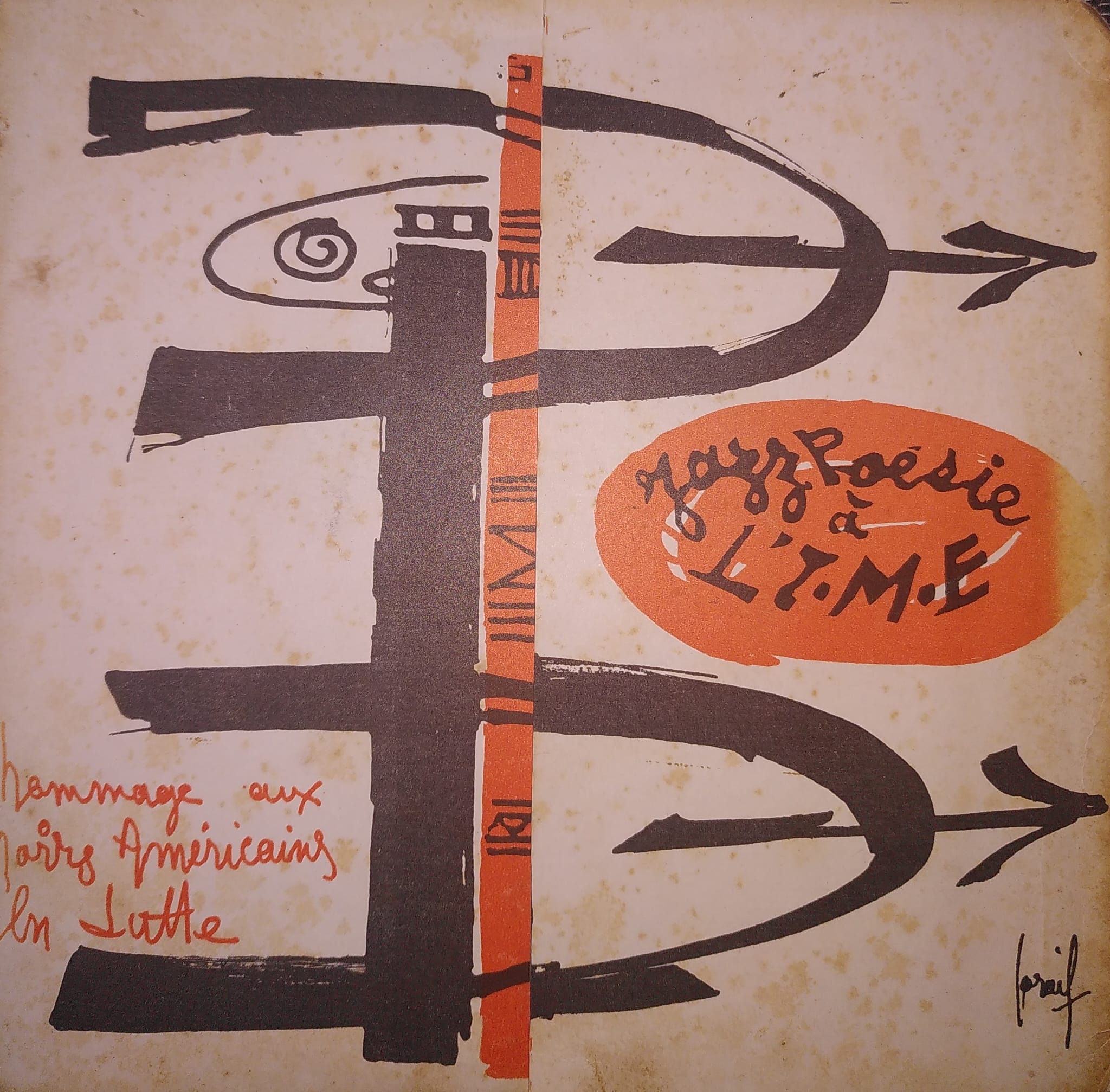 Pochette originale Jazz et Poésie à l'IME — Khokho René-Corail